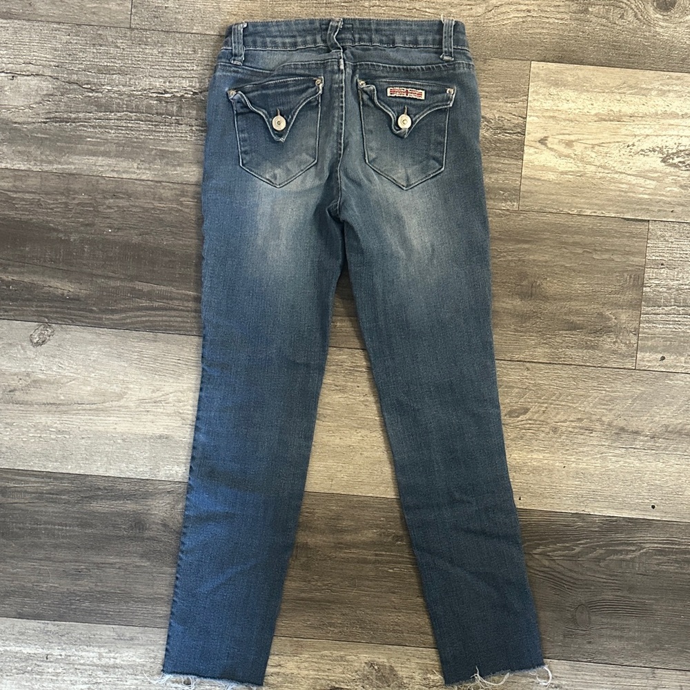 Hudson Jeans Kids Distressed Blue Denim